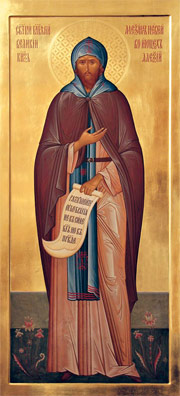Икона святого благоверного князя Александра Невского из Александро-Невского собора города Новосибирска